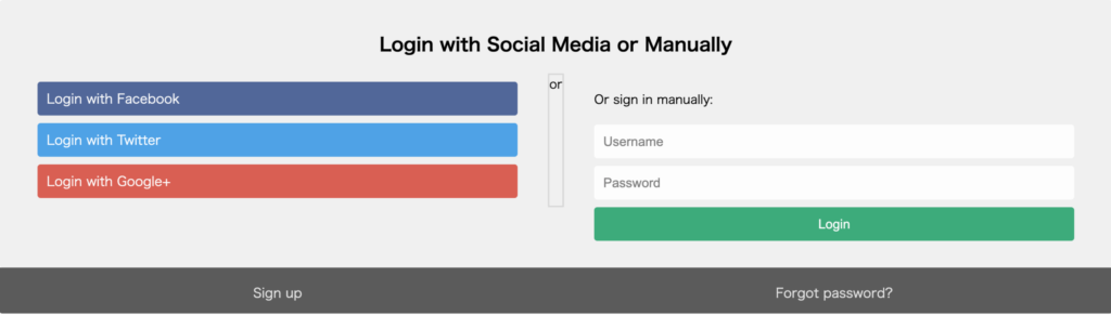 ログインフォームの画像